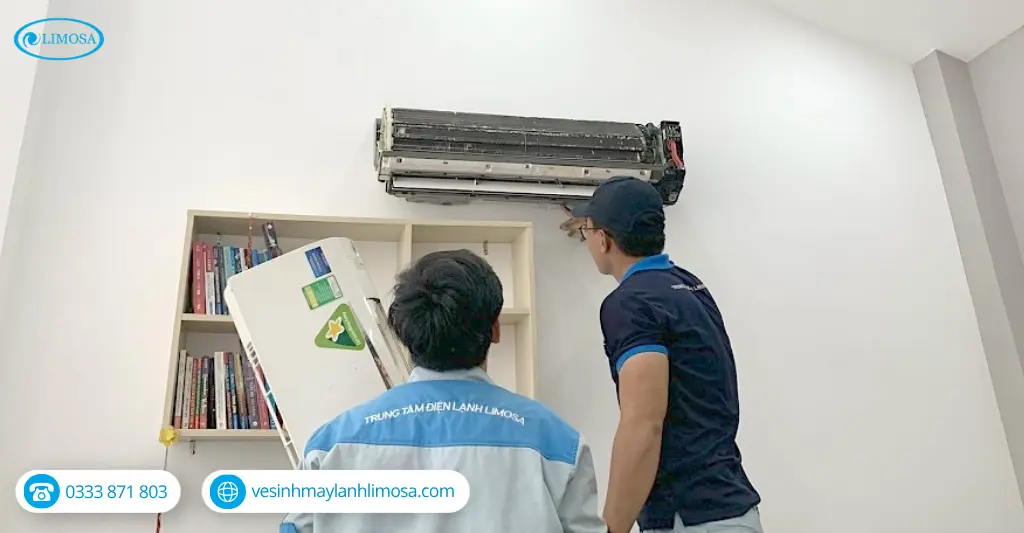 Quy trình sửa máy lạnh chuyên nghiệp tại Trung tâm Vệ Sinh Máy Lạnh Limosa