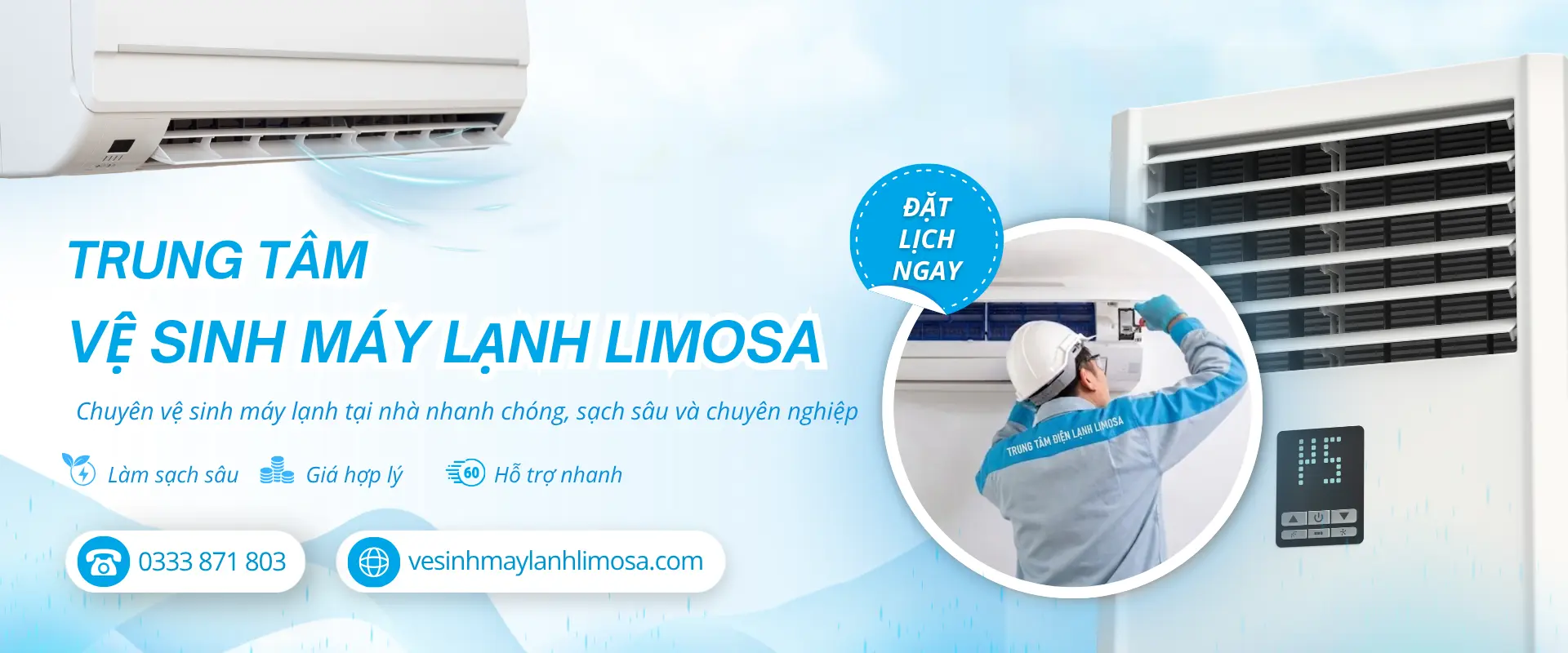 banner ve sinh may lanh