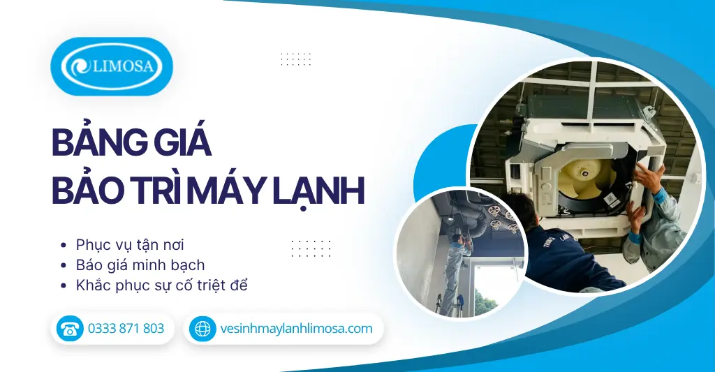 Bảng giá bảo trì máy lạnh