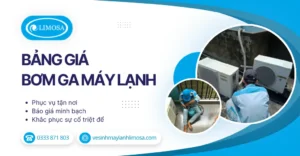 Bảng giá bơm ga máy lạnh