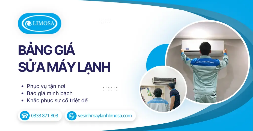 Bảng giá sửa máy lạnh