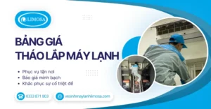 Bảng giá tháo lắp máy lạnh
