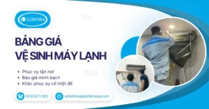 Bảng giá vệ sinh máy lạnh