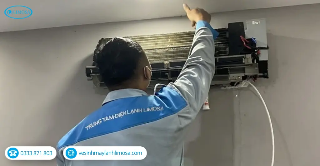 Quy trình vệ sinh máy lạnh chuyên nghiệp tại Trung tâm Vệ Sinh Máy Lạnh Limosa