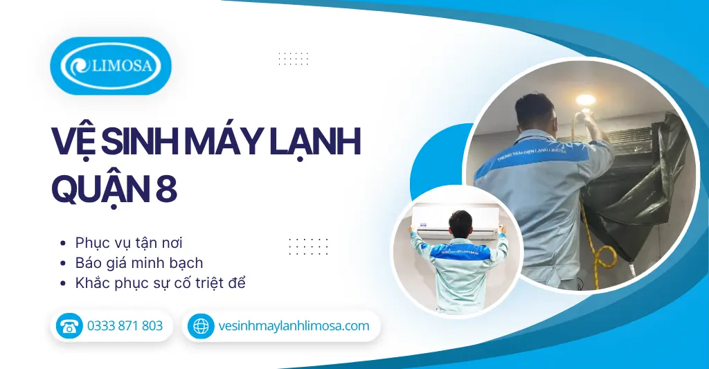 Vệ sinh máy lạnh Quận 8