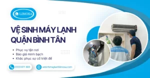 Vệ sinh máy lạnh Quận Bình Tân
