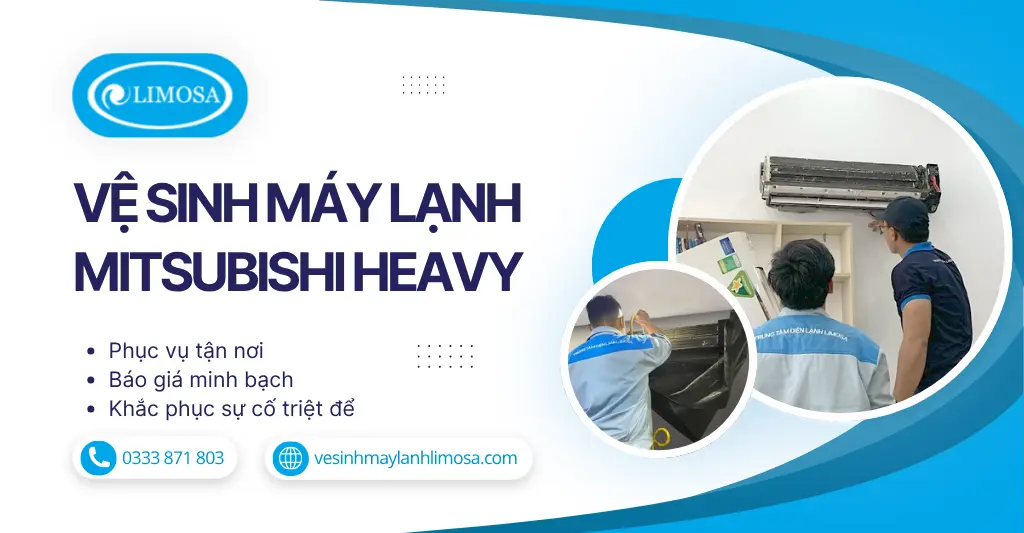 Vệ sinh máy lạnh Mitsubishi Heavy