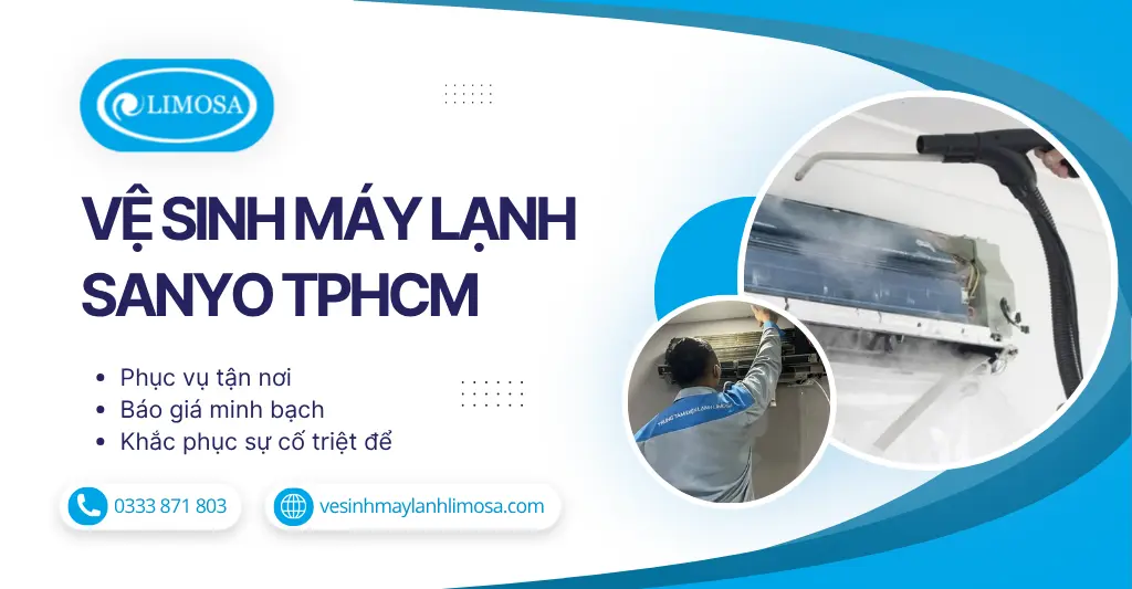 Vệ sinh máy lạnh Sanyo