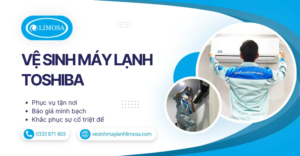 Vệ sinh máy lạnh Toshiba