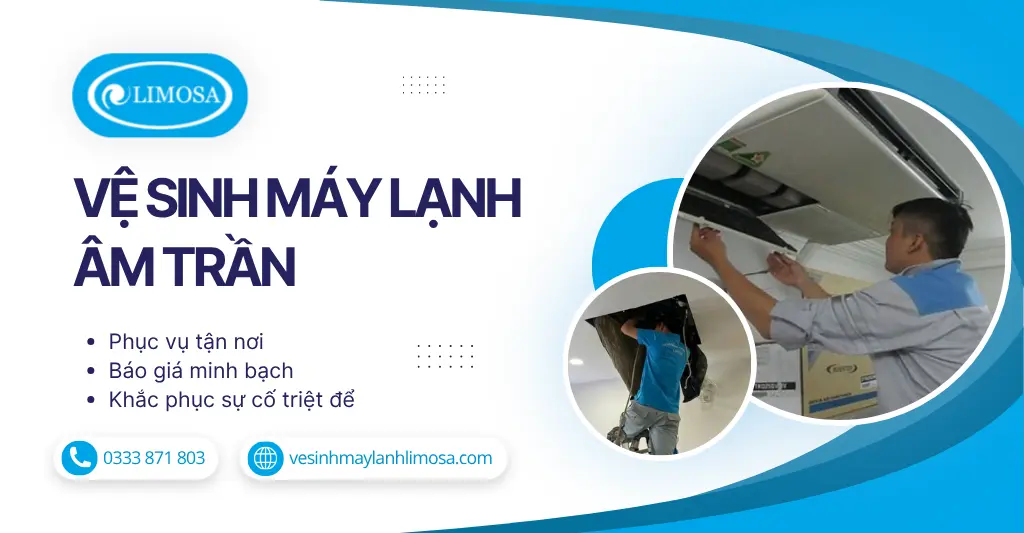 Vệ sinh máy lạnh âm trần