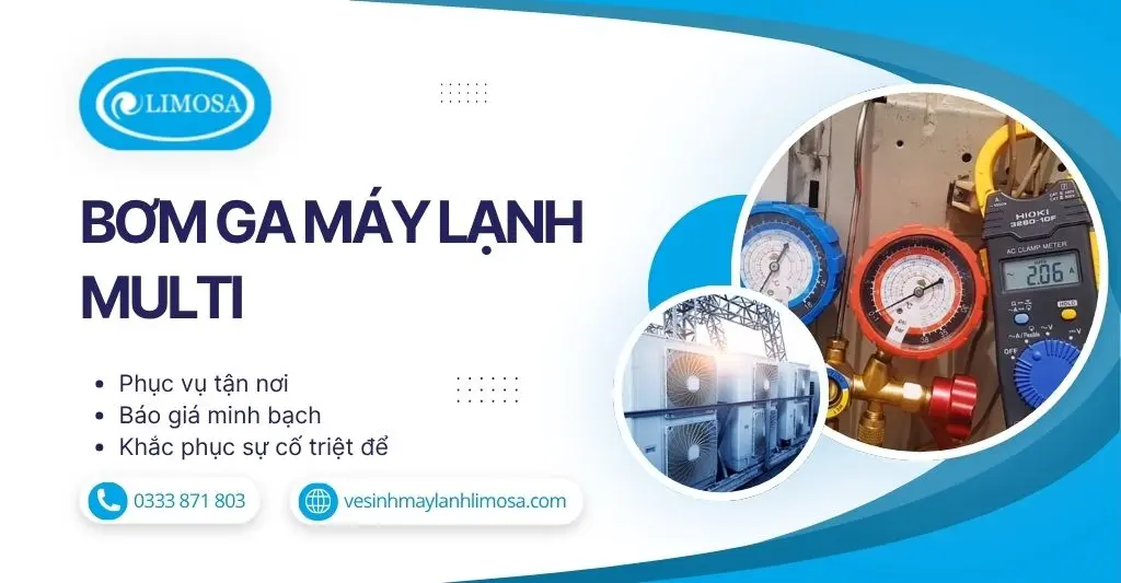 Bơm Ga Máy Lạnh Multi