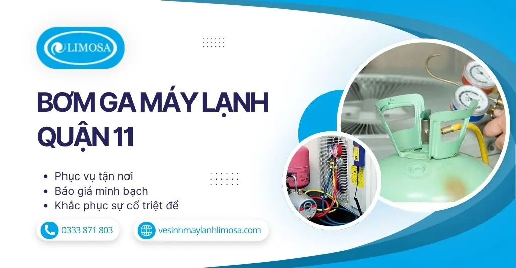 Bơm Ga Máy Lạnh Quận 11