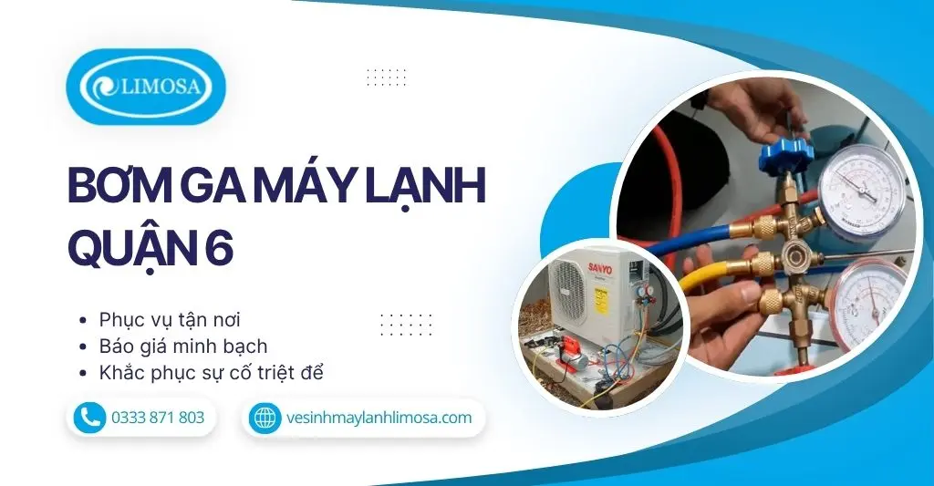 Bơm Ga Máy Lạnh Quận 6