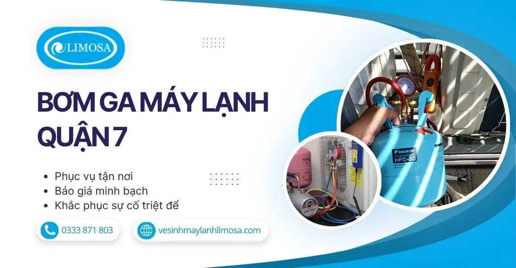 Bơm Ga Máy Lạnh Quận 7