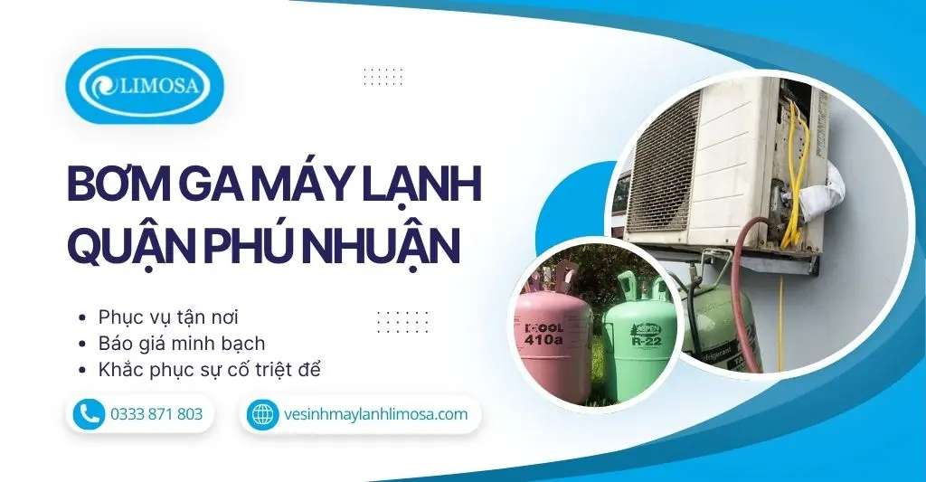 Bơm Ga Máy Lạnh Quận Phú Nhuận