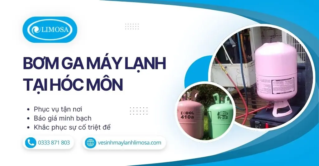 Bơm Ga Máy Lạnh Tại Hóc Môn