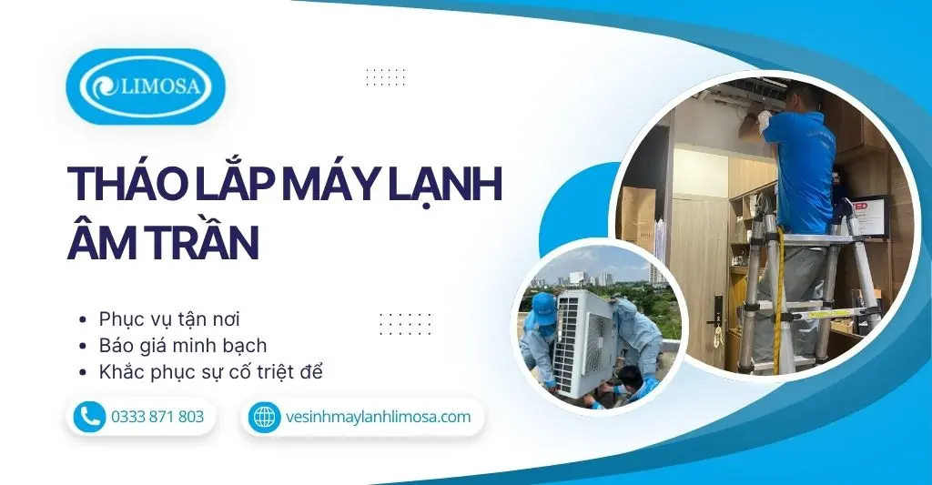 Tháo Lắp Máy Lạnh Âm Trần