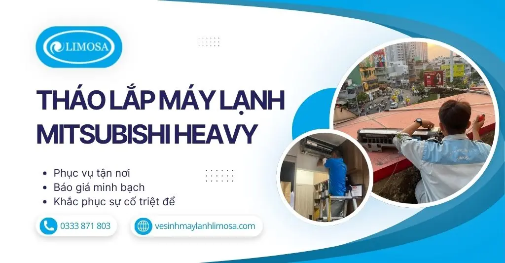 Tháo Lắp Máy Lạnh Mitsubishi Heavy