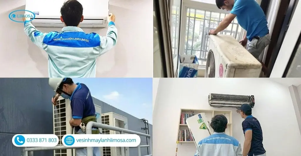 Vì sao khách hàng tin chọn dịch vụ tháo lắp mát lạnh tại Trung tâm Vệ Sinh Máy Lạnh Limosa